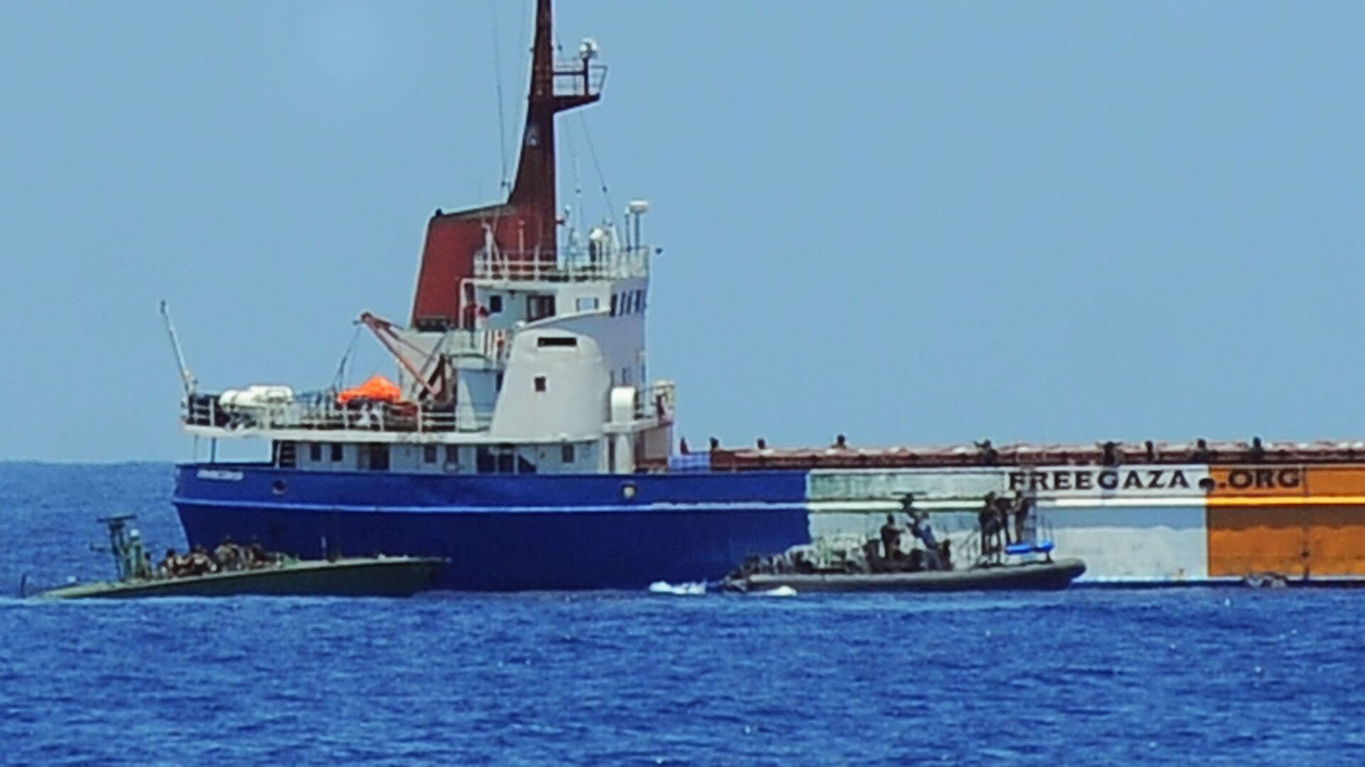  Israeli navy seize last Freedom Flotilla ship  - اسپوتنیک افغانستان  , 1920, 09.09.2025