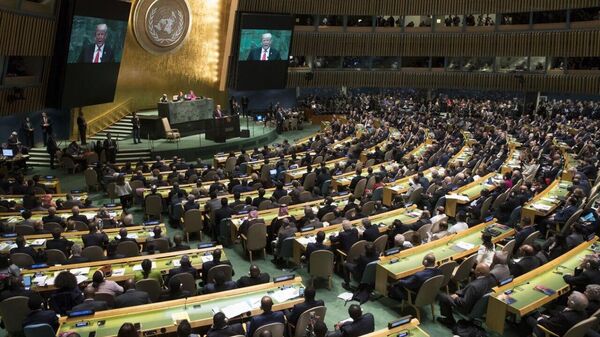 مجمع عمومی سازمان ملل متحد به سود راه حل دو کشور و بنیانگذاری کشور مستقل فلسطین رأی داد - اسپوتنیک افغانستان  