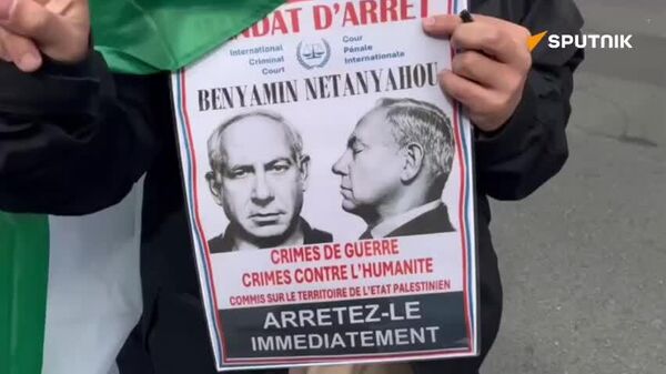 نوارهای دیداری خبرنگار اسپوتنیک از راهپیمایی طرفداران فلسطین در پاریس - اسپوتنیک افغانستان  