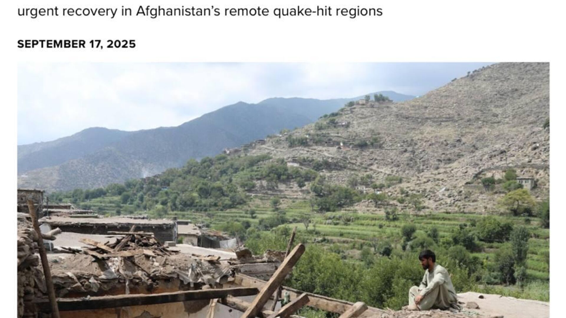 زلزله در افغانستان 649 هزار تُن آوار برجای گذاشته است زلزله در افغانستان 649 هزار تُن آوار برجای گذاشته است - اسپوتنیک افغانستان , 1920, 18.09.2025