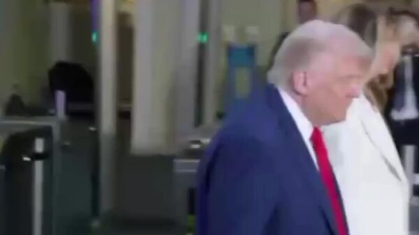 باید قدم بزنی آقای ترامپ؛ پله‌برقی سازمان ملل هنگام ورود ترامپ از کار افتاد - اسپوتنیک افغانستان  