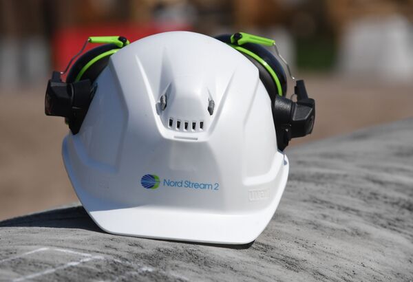 Helmet of a worker on the construction site of the Nord Stream-2 gas pipeline Helmet of a worker on the construction site of the Nord Stream-2 gas pipeline - اسپوتنیک افغانستان