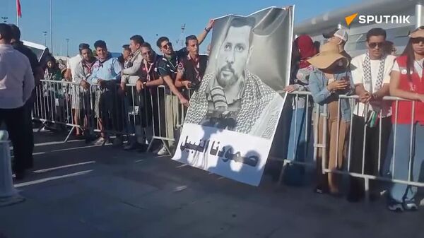 ورود آخرین گروه از شرکت‌کنندگان تونسی در ناوگان جهانی صمود در میان استقبال عمومی - اسپوتنیک افغانستان  