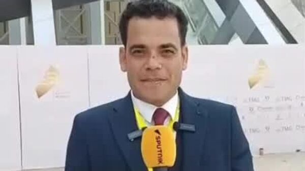 خبرنگار اسپوتنیک پیش از آغاز افتتاحیه از نزدیکی موزیم بزرگ مصر گزارش میدهد - اسپوتنیک افغانستان  