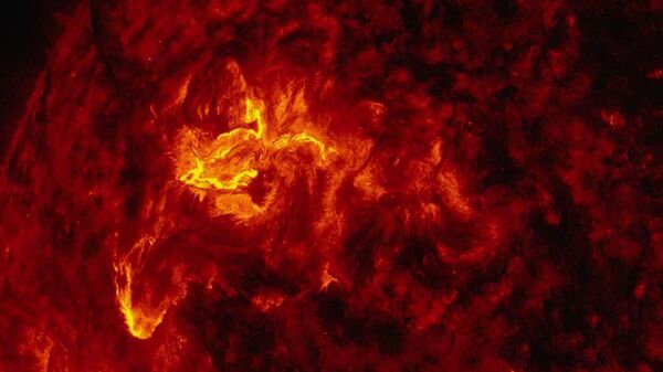 تصاویری از وقوع یک شراره قدرتمند و زیبا در خورشید - اسپوتنیک افغانستان  