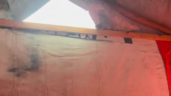 نوار دیداری از کودکان آواره غزه در میان باران و باد - اسپوتنیک افغانستان  