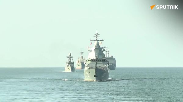 روسیه و میانمار در دریای آندامان قدرت‌نمایی دریایی می‌کنند - اسپوتنیک افغانستان  