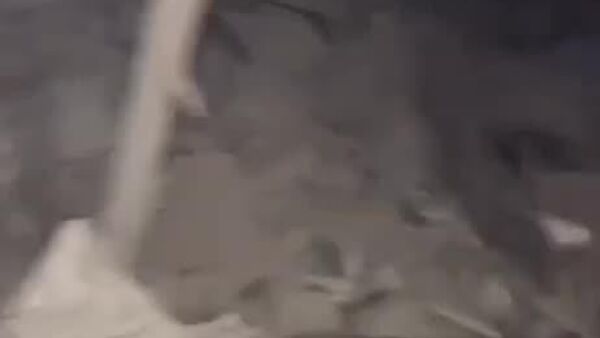 تصاویری پس از بمباران ساختمان اوقاف در محله زیتون غزه توسط هواپیماهای اسرائیلی - اسپوتنیک افغانستان  