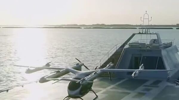 رونمایی از یک پلتفرم فرودگاه شناور سیار برای برخاست و فرود eVTOL در چین - اسپوتنیک افغانستان  