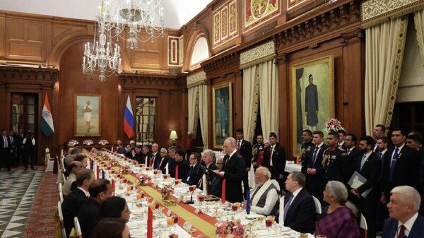 ضیافت شام رییس جمهور هند برای ولادیمیر پوتین - اسپوتنیک افغانستان  