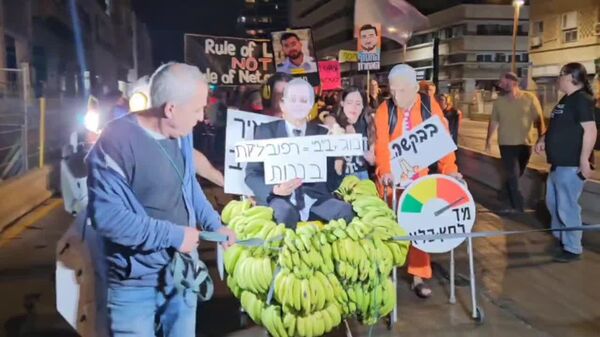 راهپیمایی در تل‌آویو در برابر درخواست بخشش نتانیاهو - اسپوتنیک افغانستان  