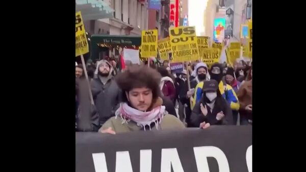 تجمع هزاران نفر در شهر نیویورک در حمایت از ونزوئلا - اسپوتنیک افغانستان  