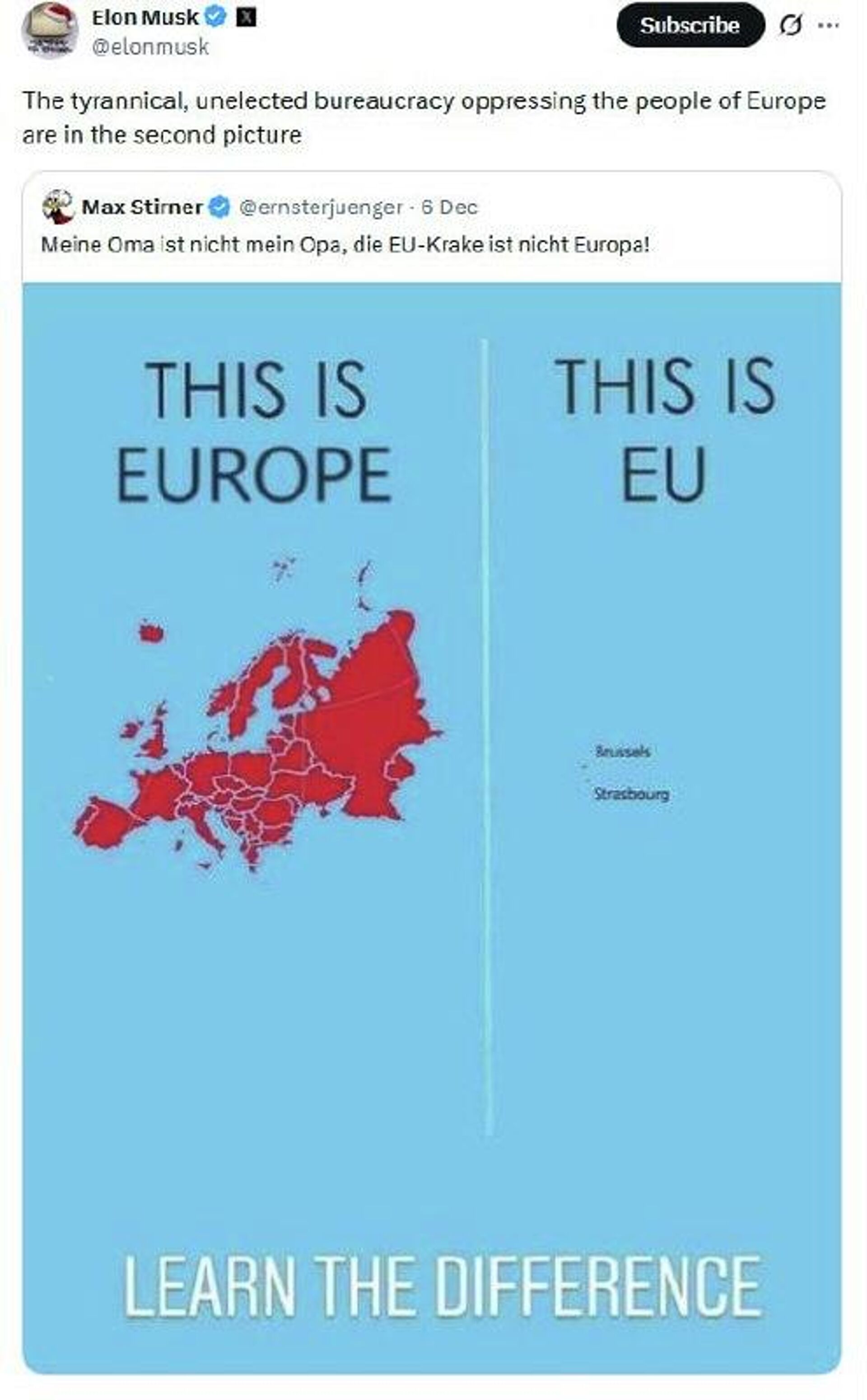 کریل دمیتریف با نقل قول از ایلان ماسک، درباره وضعیت اتحادیه اروپا اظهار نظر کرد - اسپوتنیک افغانستان  , 1920, 07.12.2025