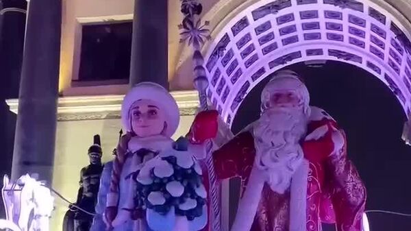 طاق پیروزی مسکو برای سال نو آراسته شد - اسپوتنیک افغانستان  