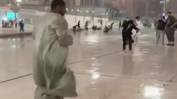 بارش‌های فصلی در مکه مکرمه - اسپوتنیک افغانستان  