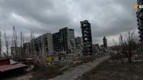 نخستین تصاویر هوایی از شهر آزاد شده کراسنوارمیسک - اسپوتنیک افغانستان  