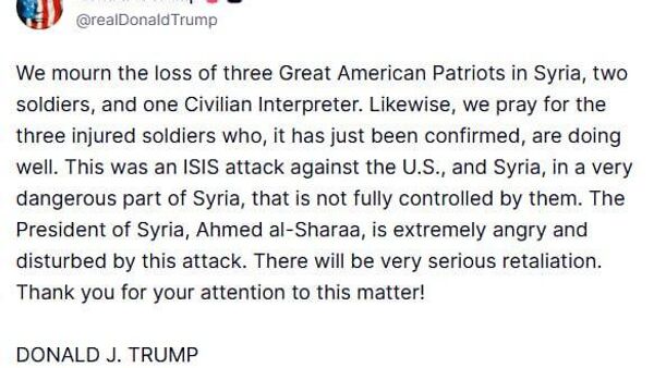 ترامپ پس از حمله داعش* به پالمیرا، قول انتقام داد - اسپوتنیک افغانستان  
