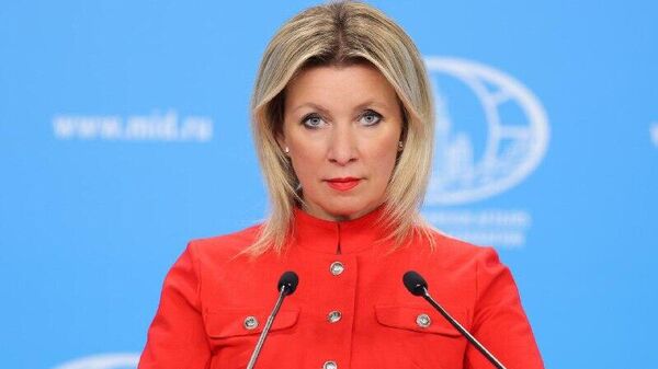 ماریا زاخاروا واکنش اوکراین به نمایان شدن پهپاد حامل پرچم روسیه بر فراز کی یف را تفسیر کرد - اسپوتنیک افغانستان  