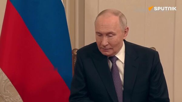 رئیس‌جمهور پوتین خاطرنشان کرد که از دیدن صدر جباروف رئیس‌جمهور قرقیزستان در سن پترزبورگ برای جلسه غیررسمی روسای اتحادیه اقتصادی اوراسیا خوشحال است - اسپوتنیک افغانستان  