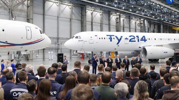 ظاهر جدید Tu-214 گامی دیگر به سوی حاکمیت فناوری در هوانوردی غیرنظامی است - اسپوتنیک افغانستان  