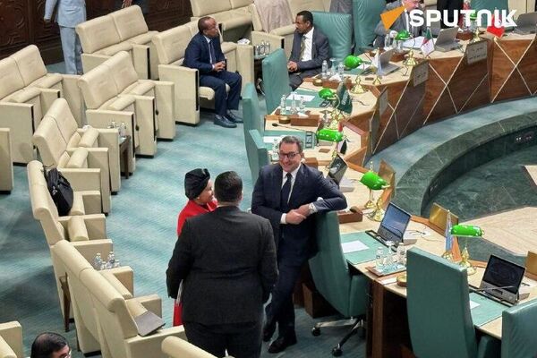 تصاویر اسپوتنیک از جلسات دوجانبه بین نمایندگان دائمی اتحادیه عرب برای بحث در مورد رد تصمیم اسرائیل به رسمیت شناختن سرزمین «سومالی لند» توسط کشورهای عربی - اسپوتنیک افغانستان  