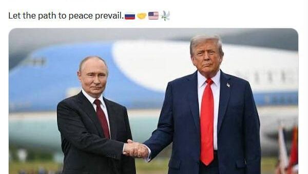 کیریل دیمیتریف، فرستاده ویژهٔ روسیه، عکسی از رؤسای جمهور ولادیمیر پوتین و دونالد ترامپ منتشر کرد:«بگذار راه صلح حاکم شود» - اسپوتنیک افغانستان  