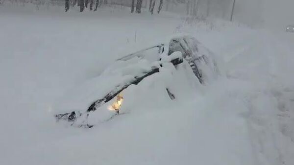 بارش برف سنگین ایالت نیویورک را فرا گرفت - اسپوتنیک افغانستان  