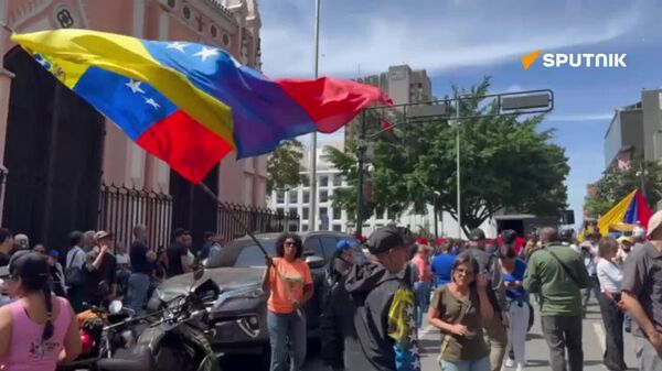 نوارهای دیداری خبرنگار اسپوتنیک از گرد هم آمدن مردم در کاراکاس - اسپوتنیک افغانستان  