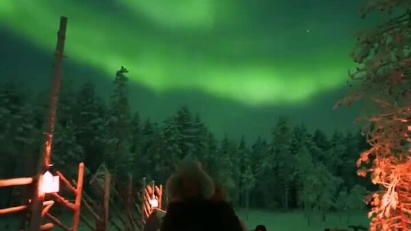 شفق قطبی در لاپلند کشور فنلاند - اسپوتنیک افغانستان  