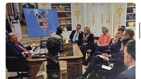 ترامپ تصویر ساختگی نصب پرچم امریکا در گرینلند را منتشر کرد - اسپوتنیک افغانستان  