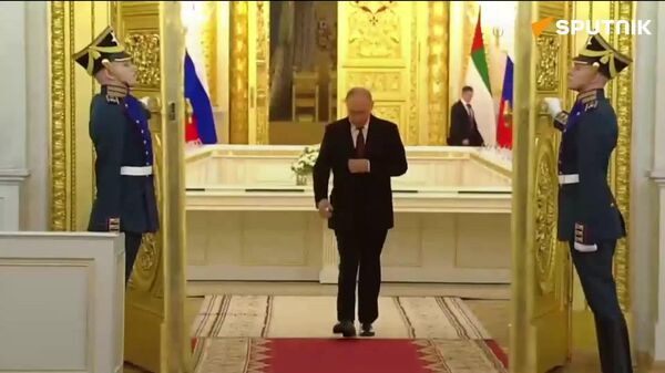 دیدار پوتین و رئیس جمهور امارات متحده عربی در کرملین - اسپوتنیک افغانستان  