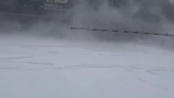 حظات نفس‌گیر: راننده کامیون آمریکایی پس از برخورد قطار با وسیله نقلیه‌اش در کارولینای شمالی زنده ماند - اسپوتنیک افغانستان  