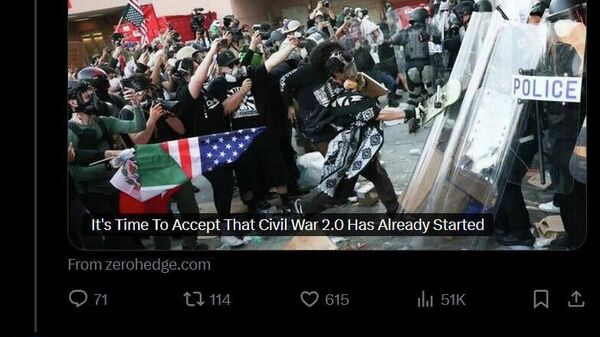 ماسک معتقد است که جنگ داخلی جدیدی در ایالات متحده آغاز شده است - اسپوتنیک افغانستان  