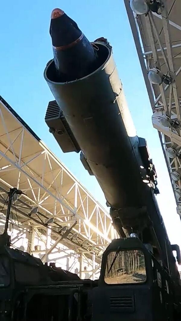 The launch of a Yars intercontinental ballistic missile during a strategic nuclear forces exercise involving their ground, naval, and air components at the Plesetsk State Test Cosmodrome, Russia. - اسپوتنیک افغانستان  