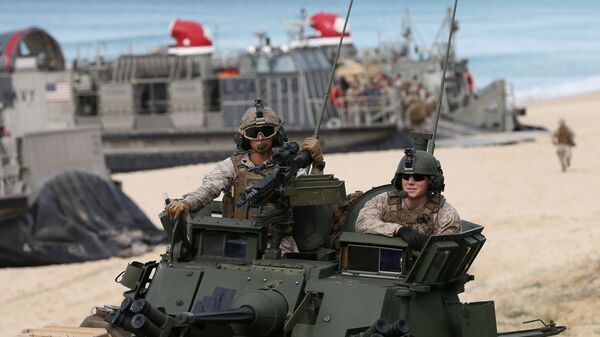 Морские пехотинцы США во время военных учений НАТО в Португалии - اسپوتنیک افغانستان  