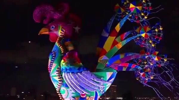 کارناوال در برزیل با برافراشتن یک خروس غول‌پیکر - اسپوتنیک افغانستان  