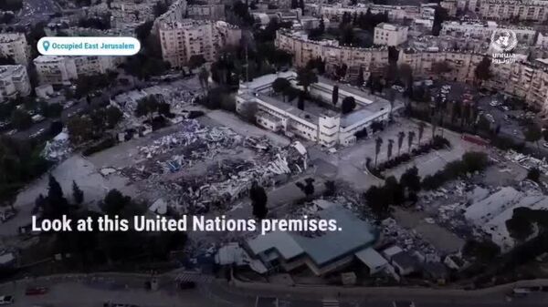 ارتش اسرائیل مجتمع آنروا را در شرق اورشلیم به طور کامل ویران کرد - اسپوتنیک افغانستان  