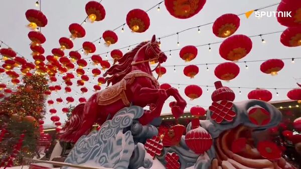 تصاویری از میدان مانژ پیش از افتتاحیه جشنواره سال نو چینی در مسکو - اسپوتنیک افغانستان  