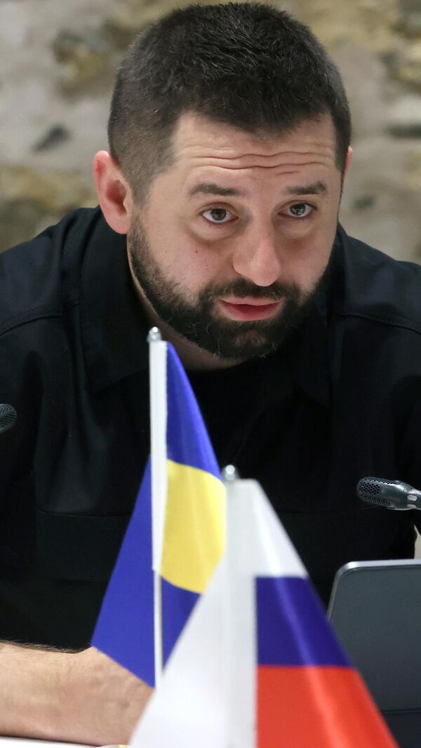 David Arakhamia, head of the Servant of the People faction in the Verkhovna Rada of Ukraine, during Russian-Ukrainian talks in Istanbul. David Arakhamia, head of the Servant of the People faction in the Verkhovna Rada of Ukraine, during Russian-Ukrainian talks in Istanbul. - اسپوتنیک افغانستان