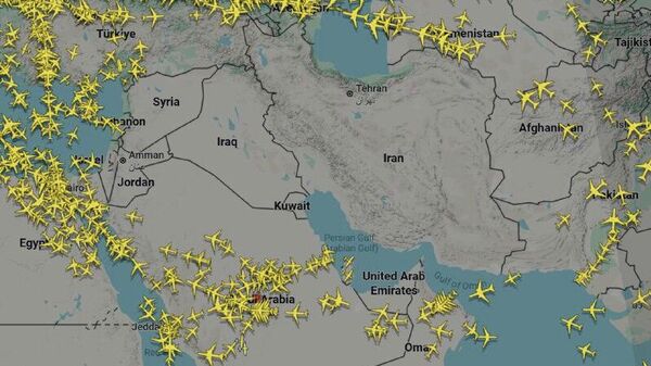 آسمان خاورمیانه خالی شد؛ پروازها در مدار انتظار - اسپوتنیک افغانستان  