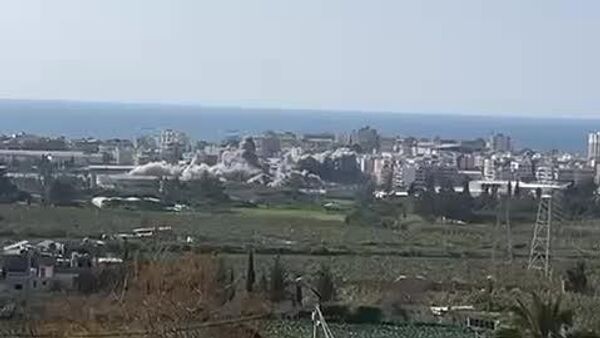 آغاز حملات هوایی اسرائیل به شهر صور - اسپوتنیک افغانستان  