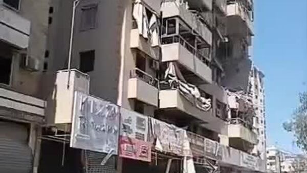 پیامدهای ویرانی ناشی از حملات هوایی اسرائیل به حاره حریک در حومه جنوبی بیروت - اسپوتنیک افغانستان  