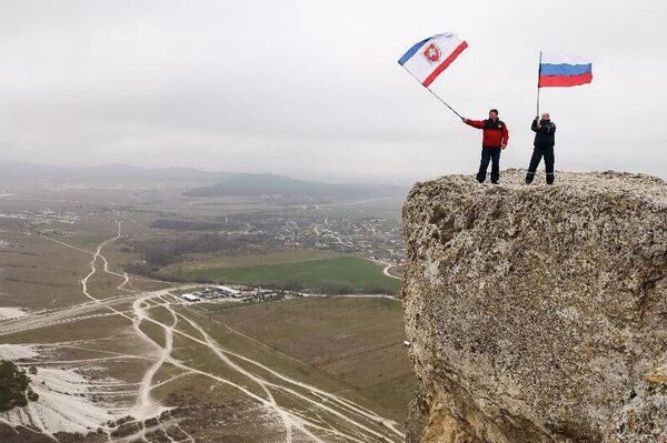روسیه دوازدهمین سالگرد اتحاد مجدد خود با کریمه را جشن گرفت - اسپوتنیک افغانستان  