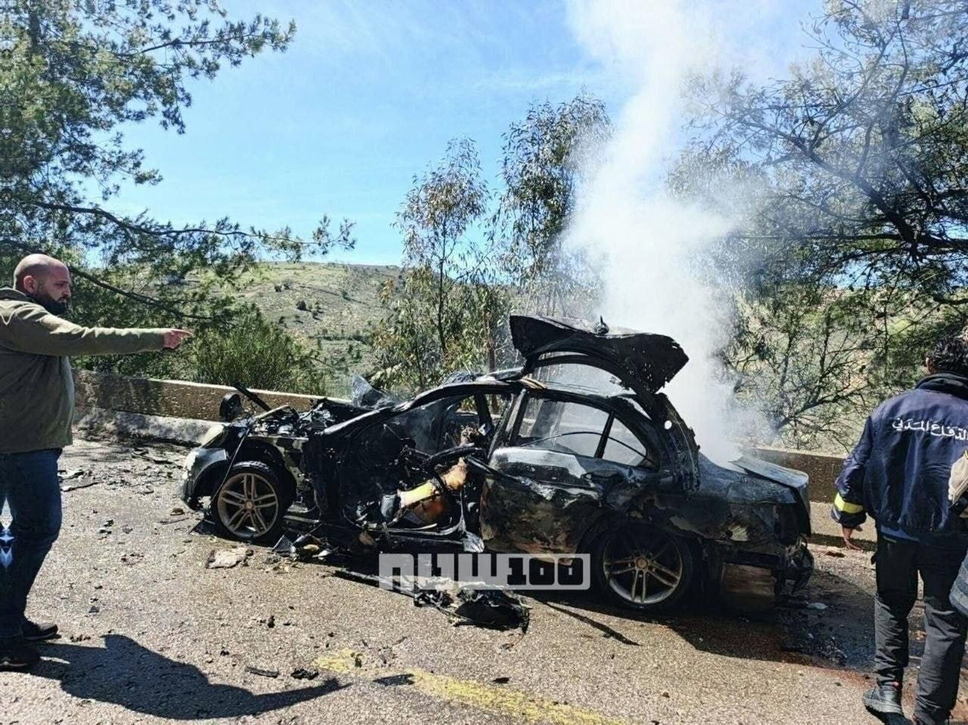 نوار دیداری از جای یورش هوایی اسرائیل که منجر به کشته شدن روزنامه‌نگاران شد - اسپوتنیک افغانستان  , 1920, 28.03.2026