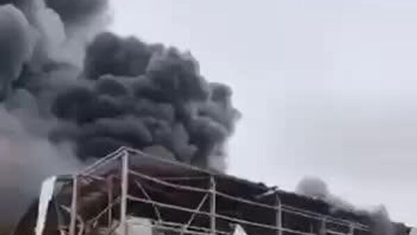 برخاستن دود از چند منطقه در جنوب فلسطین - اسپوتنیک افغانستان  