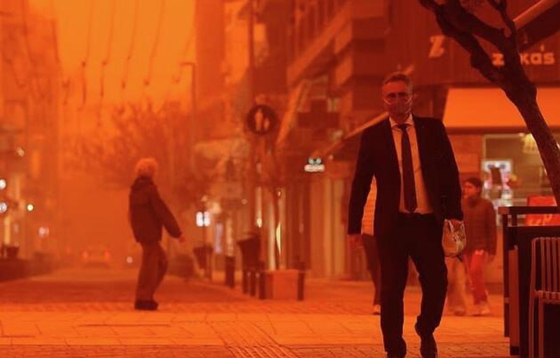 طوفان جزیره شن کرت، یونان را درنوردید - اسپوتنیک افغانستان  , 1920, 02.04.2026