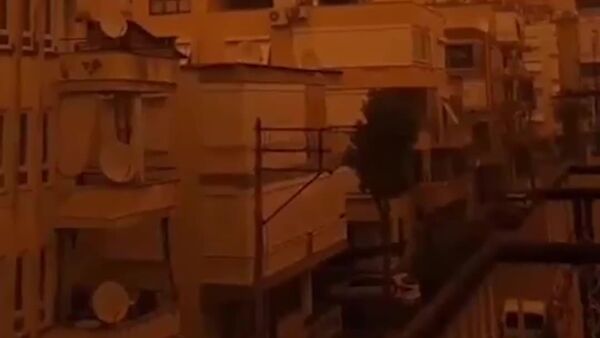 ابرهای گرد و غبار از آفریقا، جنوب ترکیه را پوشانده است، جایی که پیش‌بینی می‌شود رانش زمین رخ دهد - اسپوتنیک افغانستان  