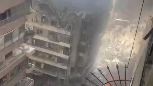 ▶نوار دیداری از پیامد یورش های اسرائیل به بیروت، پایتخت لبنان - اسپوتنیک افغانستان  