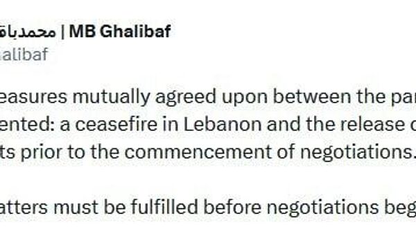 قالیباف: پیش از نشست، دو کار باید انجام شود - اسپوتنیک افغانستان  