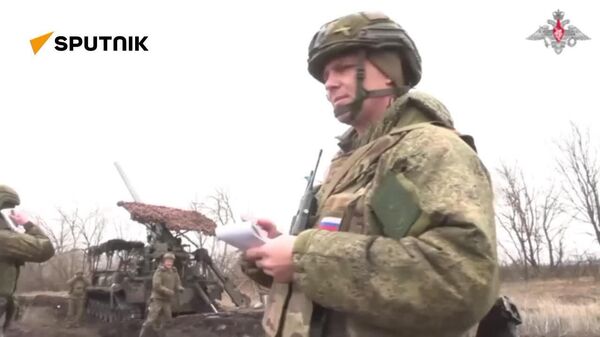 نشر ویدئویی نابودی مواضع و پرسنل اوکراینی توسط وزارت دفاع روسیه - اسپوتنیک افغانستان  